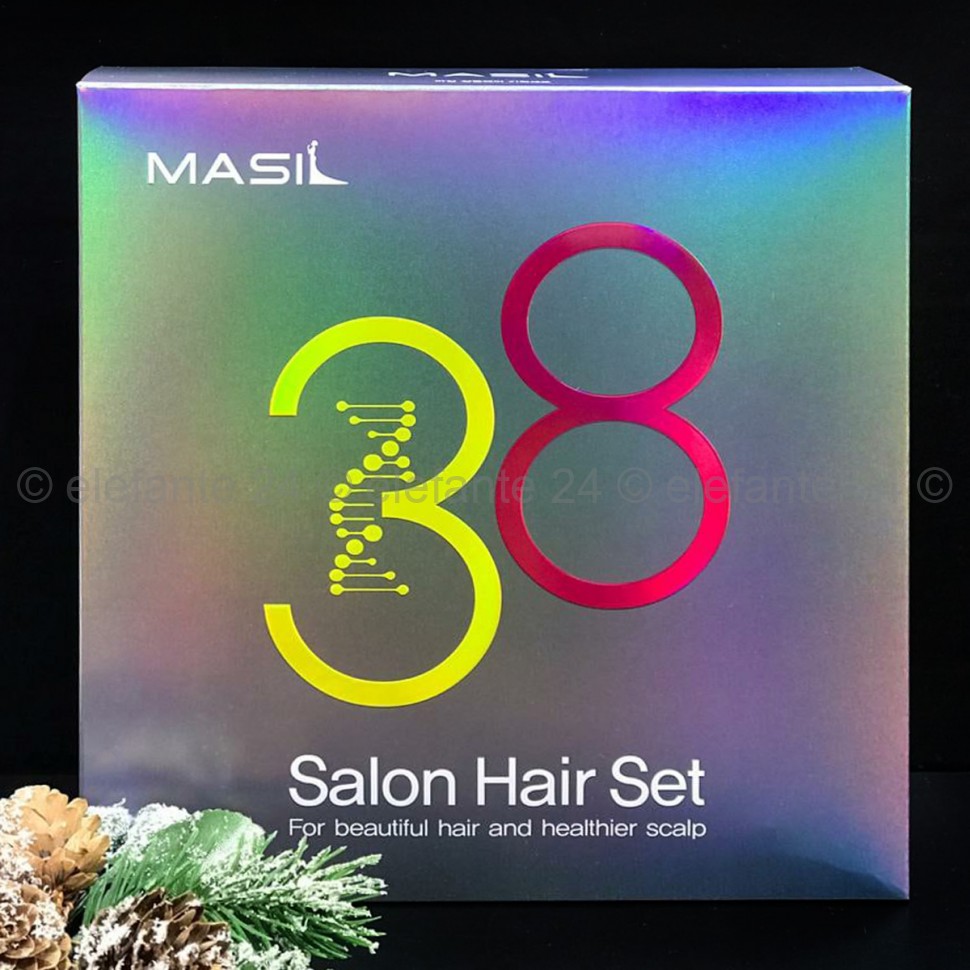 Набор 4в1 для восстановления волос с кератином и коллагеном Masil Salon Hair Set (78)