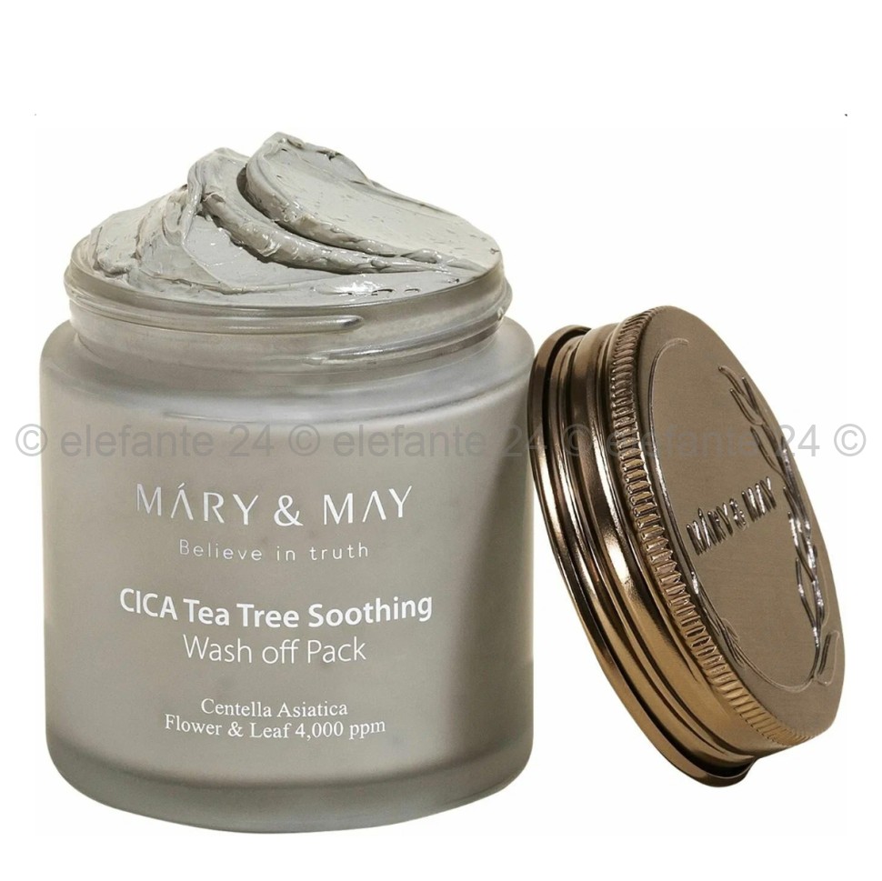 Глиняная маска для лица Mary&May CICA TeaTree Soothing Wash Off Pack 125g (51)