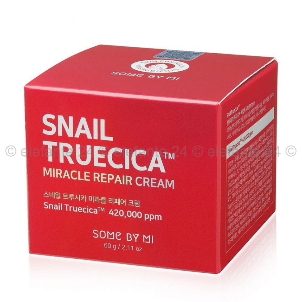 Крем с муцином чёрной улитки Some By Mi Snail Truecica Miracle Repair Cream 60ml (51)