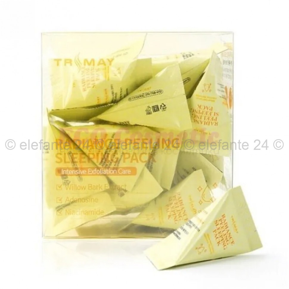 Отшелушивающие ночные маски в пирамидках Trimay Radiance Peeling Sleeping Pack 20х3g (51)
