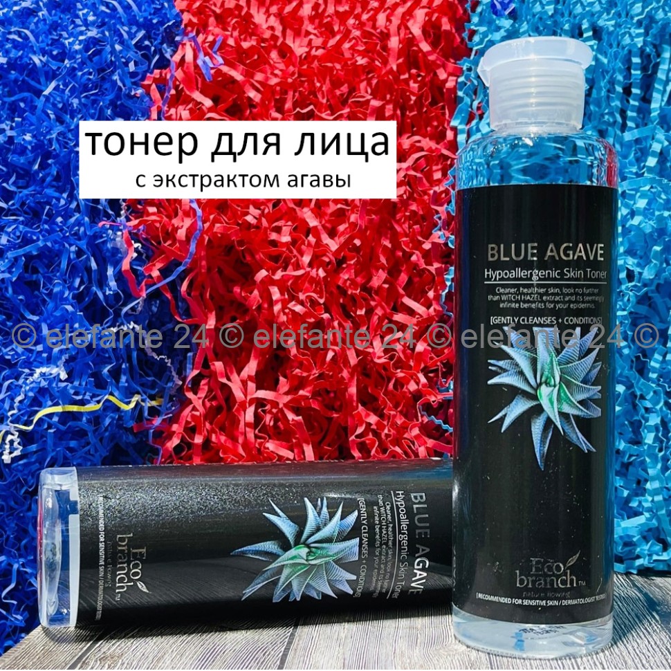 Тонер с экстрактом агавы Eco Branch Blue Agave Hypoallergenic Toner Skin 250ml (125)
