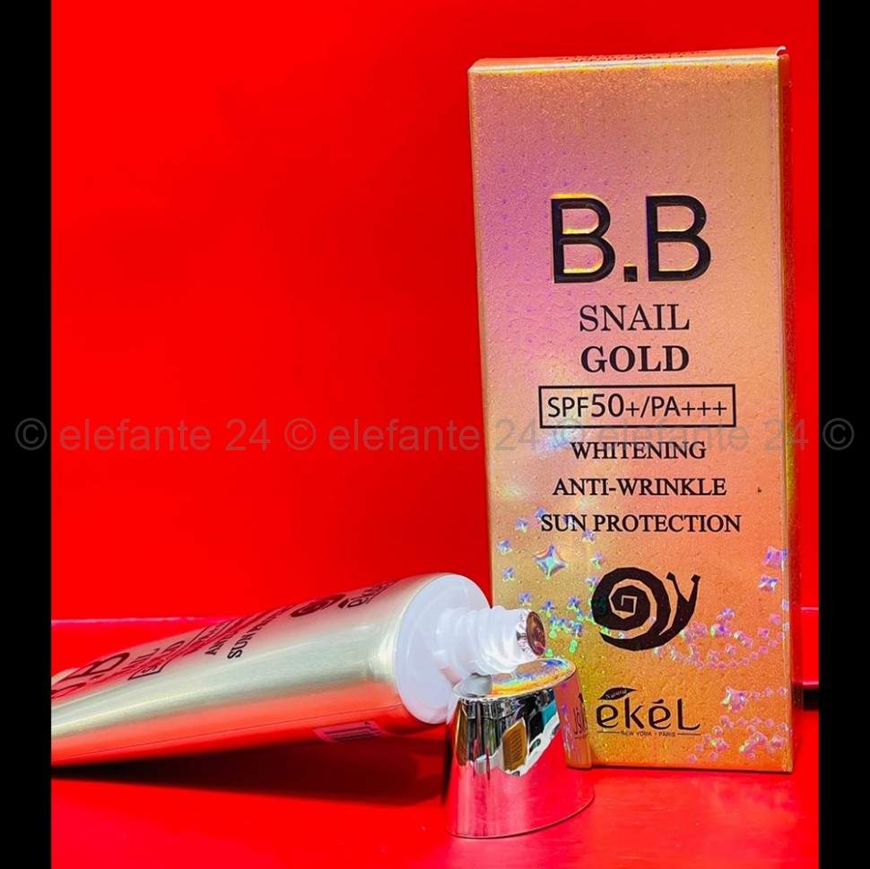 Тональный ВВ крем Ekel Whitening Anti-Wrinkle Sun Protection Gold Snail BB Cream 50ml (13)