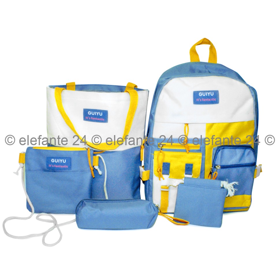 Дорожный набор сумок 5в1 GUIYU Its Fantastic Blue/White