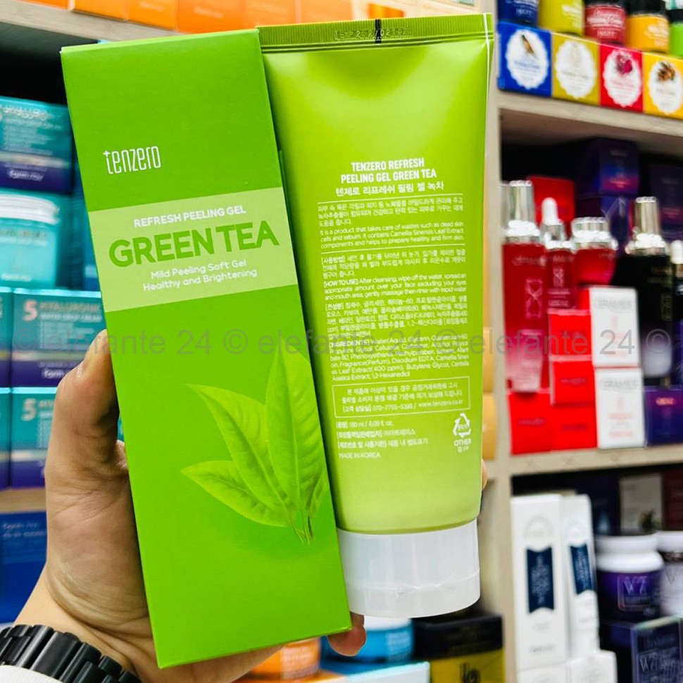 Пилинг-гель TENZERO Refresh Peeling Gel GREEN TEA 180ml (13)