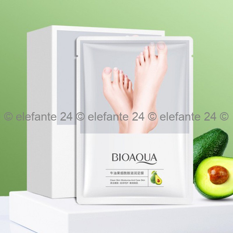 Маска-носочки Bioaqua Avocado Niacinamide Moisturizing Foot Mask