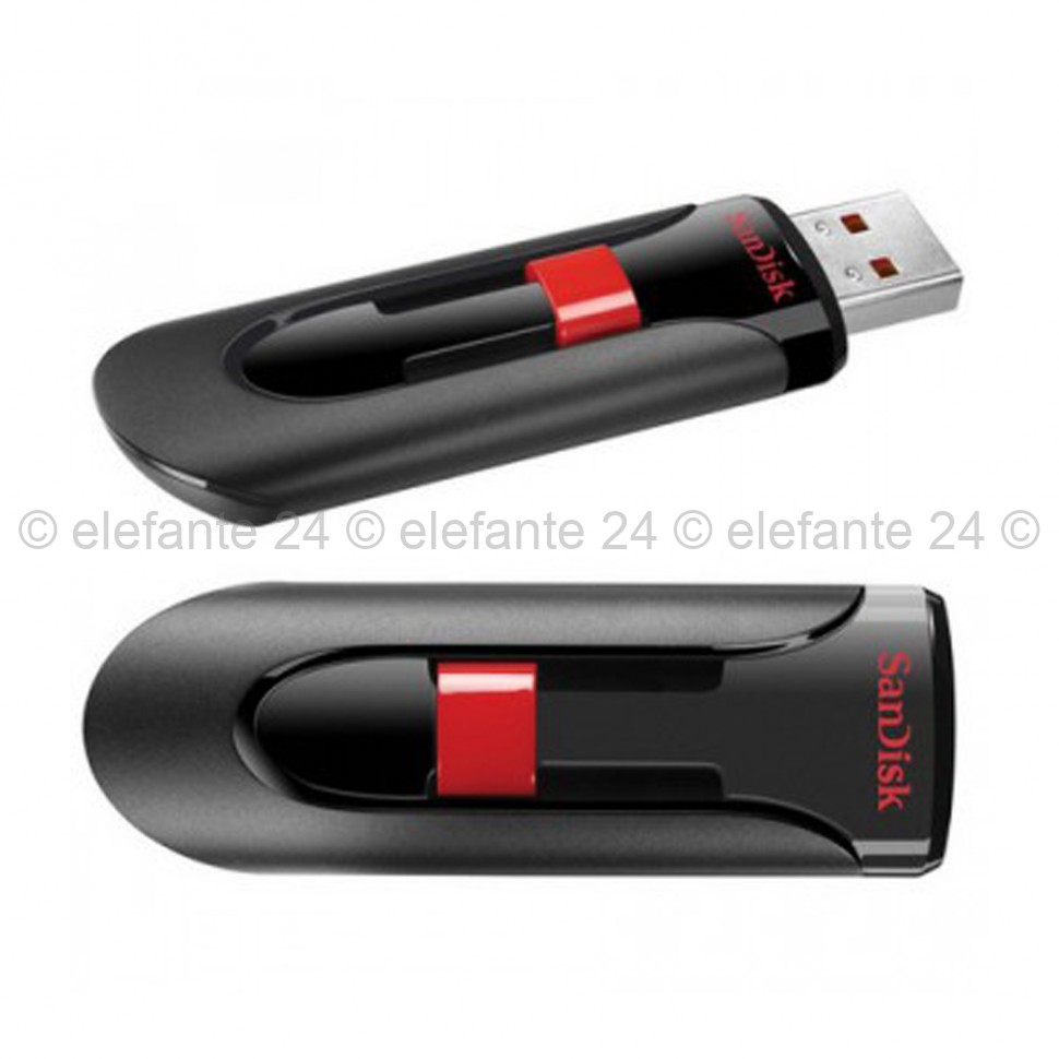 Флеш-накопитель USB 2.0 128GB SanDisk Cruzer Glide Black (UM)
