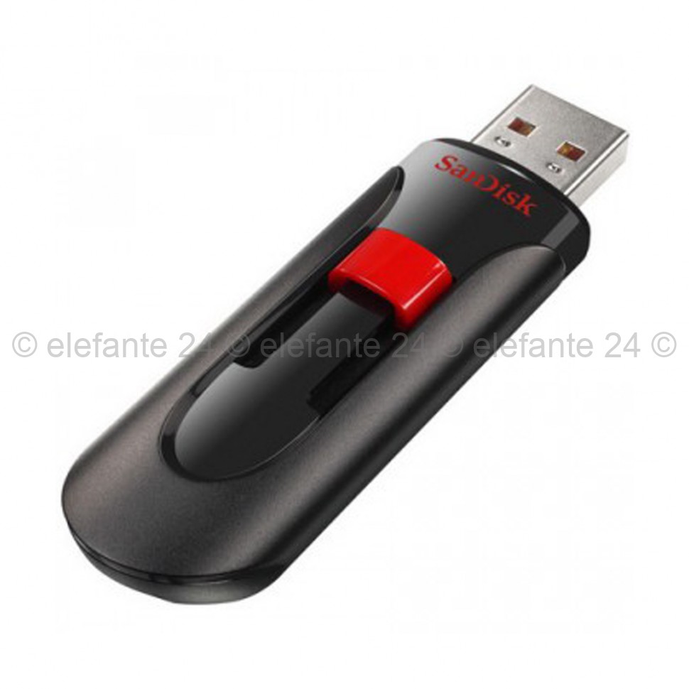 Флеш-накопитель USB 2.0 128GB SanDisk Cruzer Glide Black (UM)