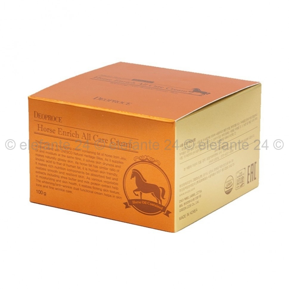 Крем для лица с лошадиным жиром Deoproce Horse Enrich All Care Cream 100g (78)