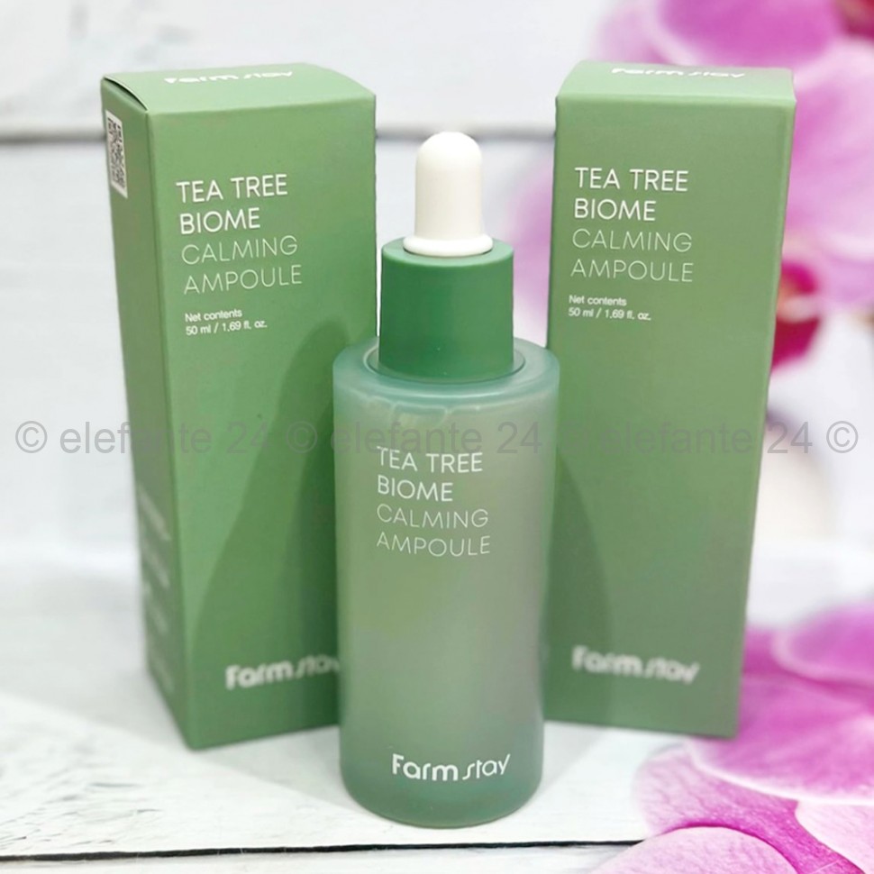 Сыворотка с экстрактом чайного дерева FarmStay Tea Tree Biome Calming Ampoule 50ml (78)
