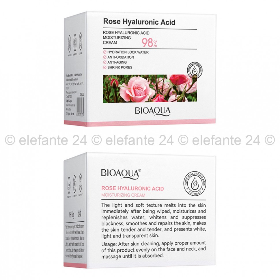 Крем для лица Bioaqua Rose Hyaluronic Acid 50g (106)