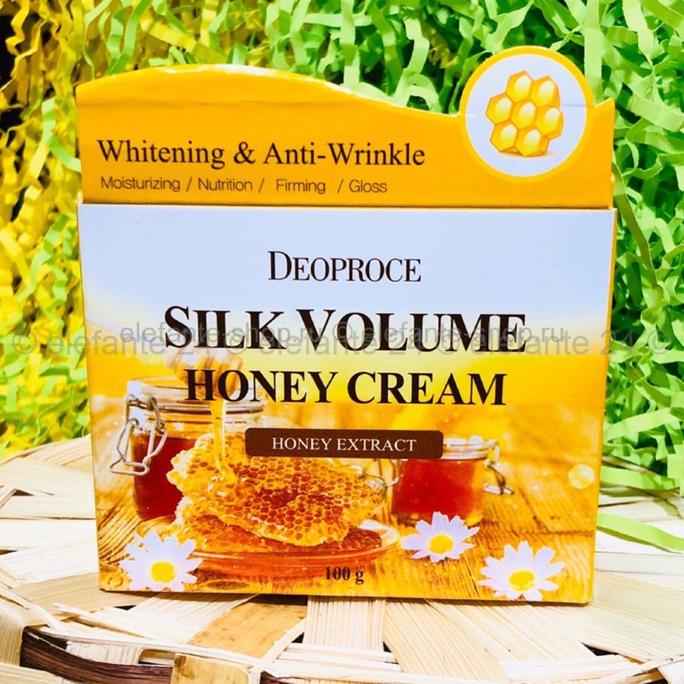 Крем на основе меда Deoproce Moisture Silk Volume Honey Cream 100g (78)