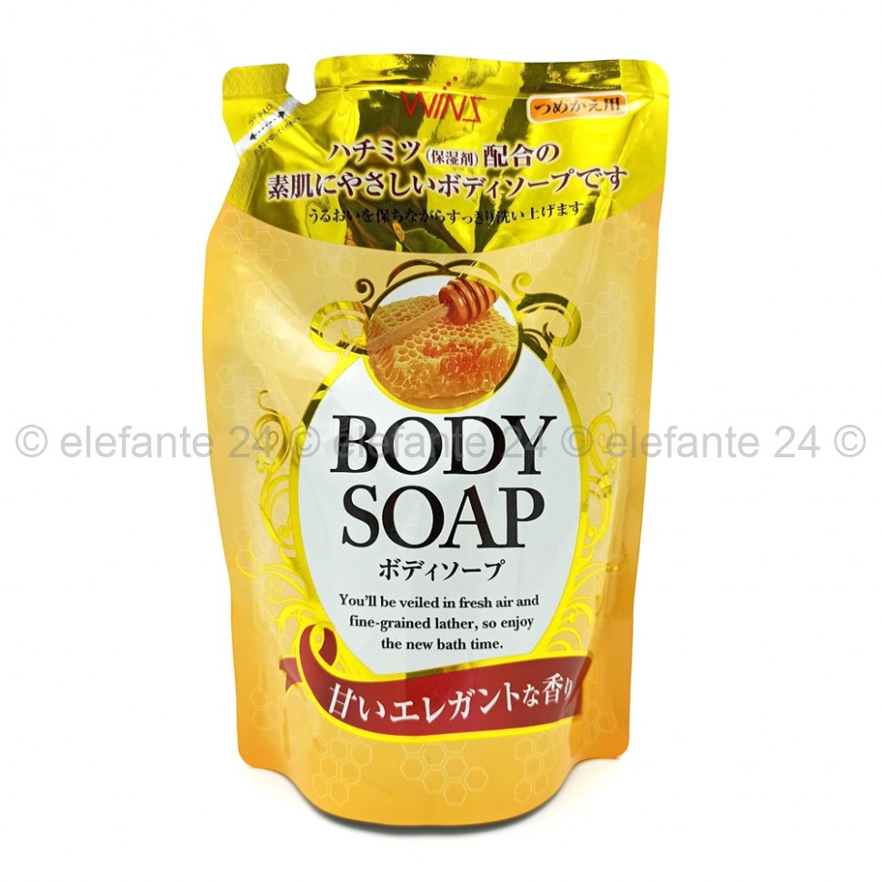 Крем-мыло для тела Wins Body Soap Honey 400ml (51)