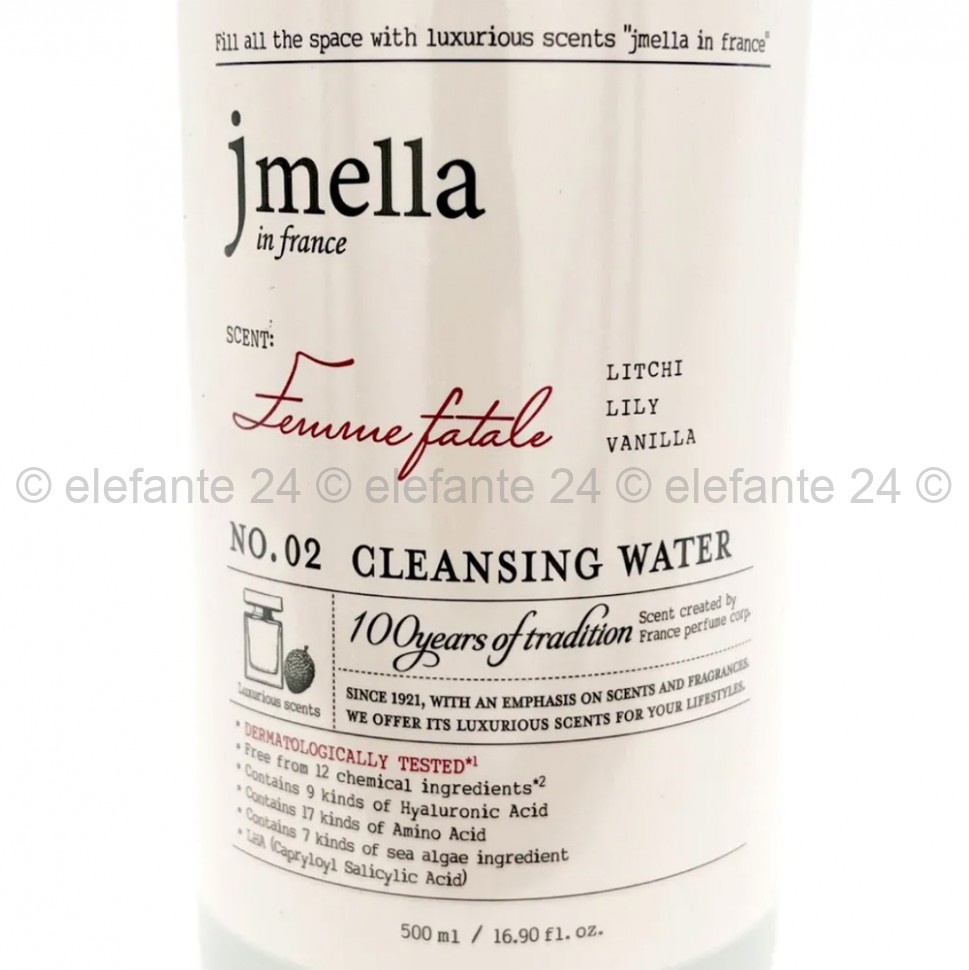 Мицеллярная вода Jmella No.02 In France Femme Fatale Cleansing Water 500ml (51)