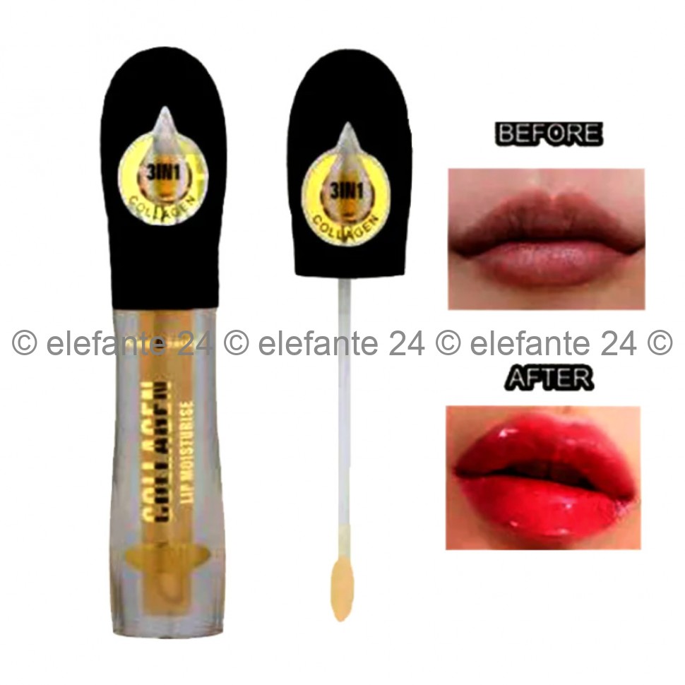 Блеск для губ с коллагеном Kiss Beauty Collagen Lip Moisturise 3in1