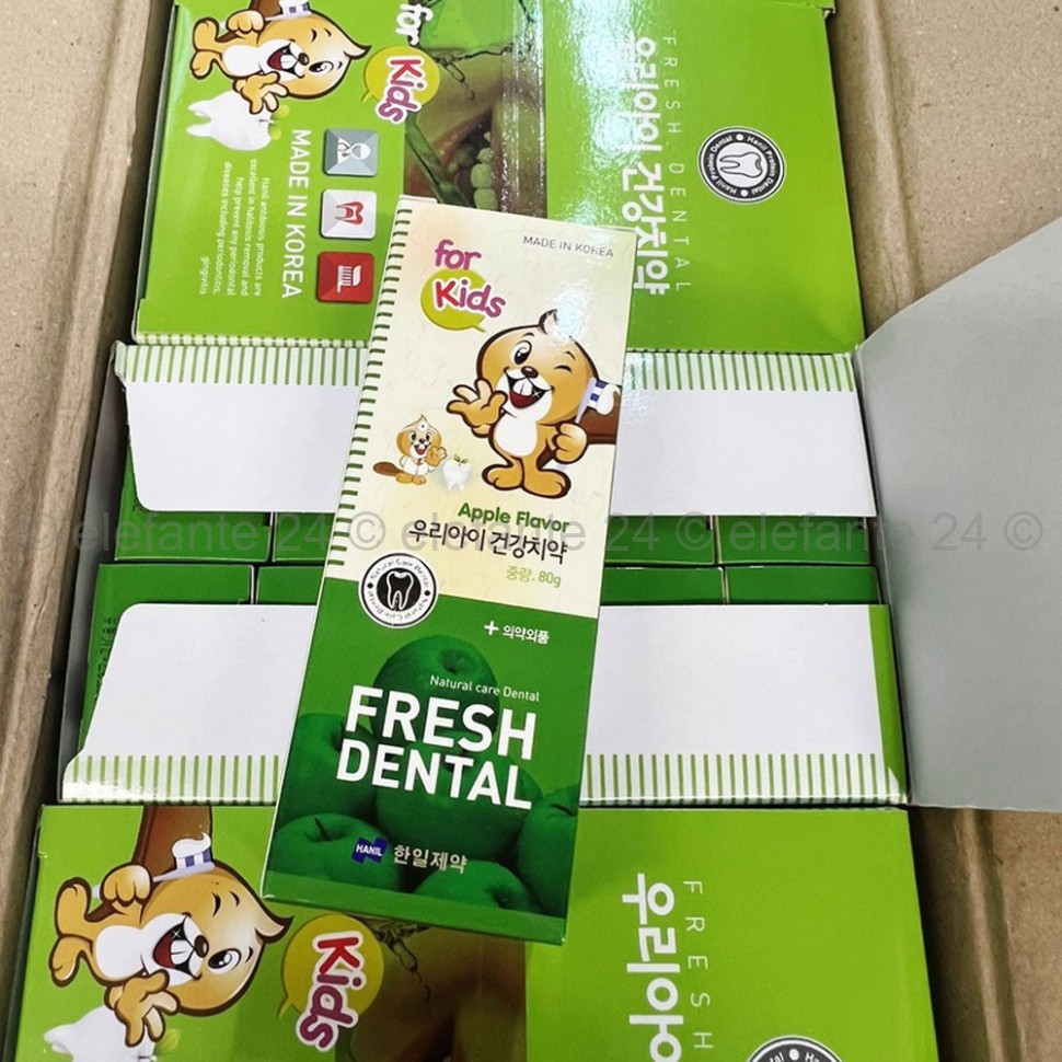 Зубная паста для детей Hanil Apple Toothpaste for Kids 80g (78)