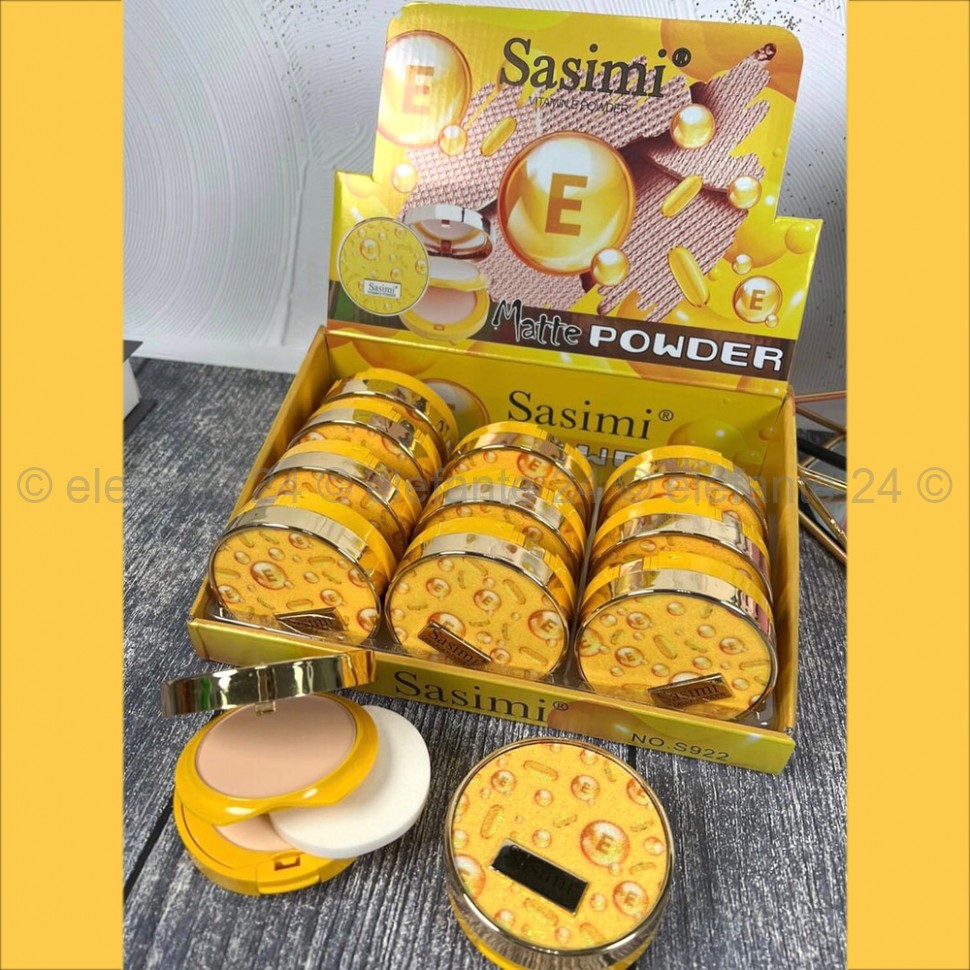 Пудра двойная Sasimi Vitamin E Matte Powder S922 (106)