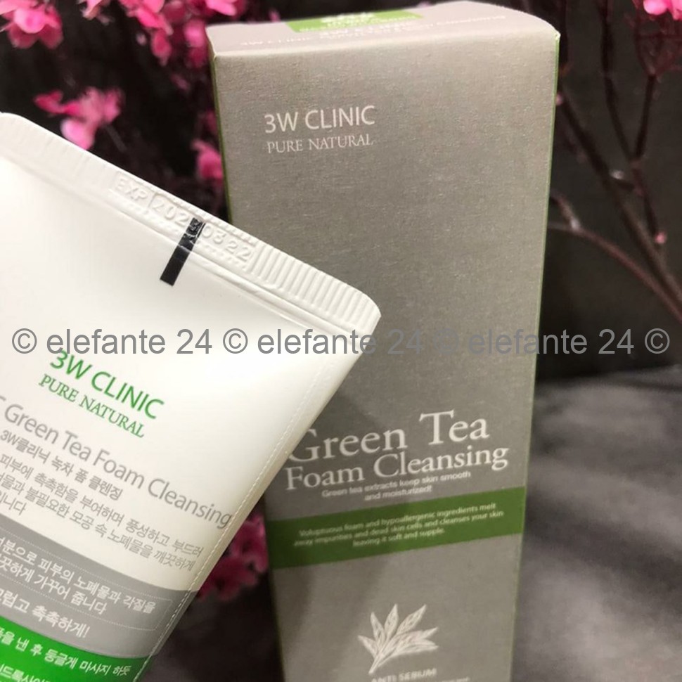 Пенка для умывания 3W Clinic Green Tea Foam Cleansing (78)