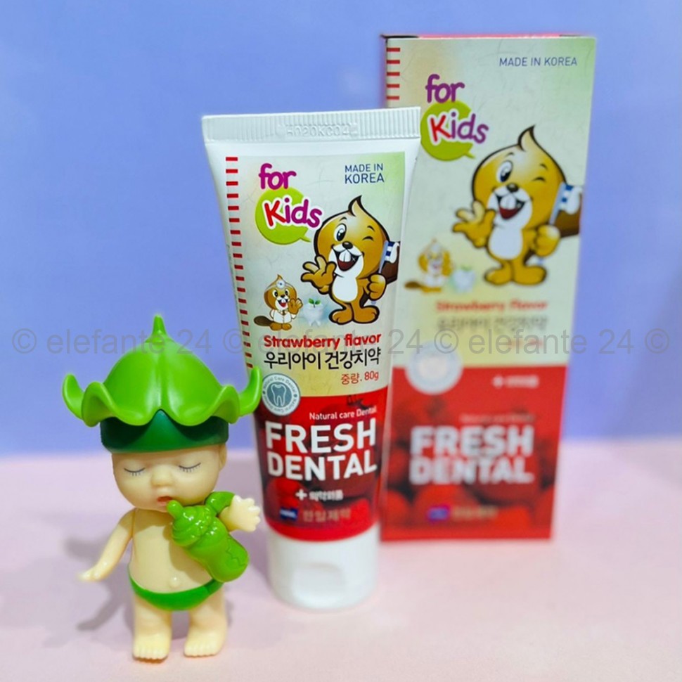 Зубная паста для детей Hanil Strawberry Toothpaste for Kids 80g (78)