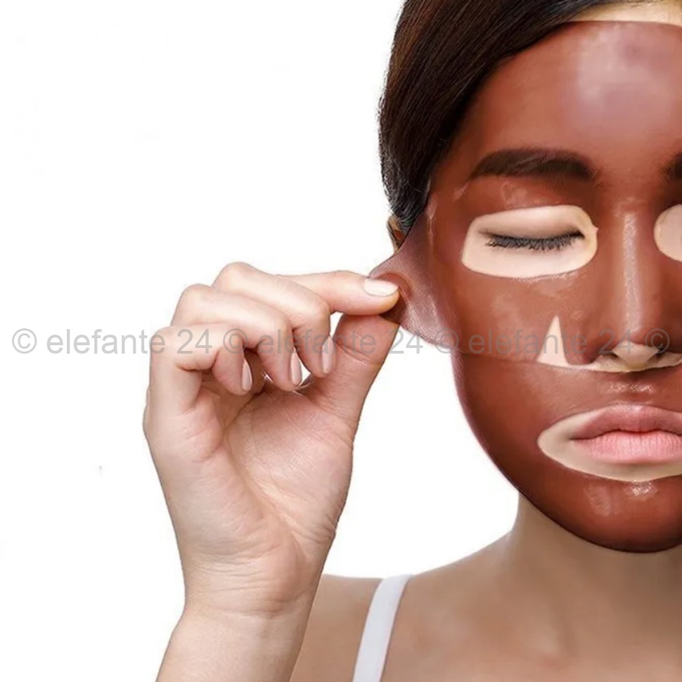 Гидрогелевая маска с маслом какао Petitfee Cacao Energizing Hydrogel Face Mask 30g (78)