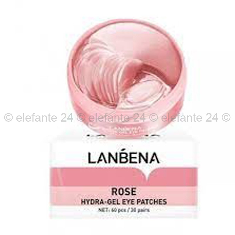 Гидрогелевые патчи с экстрактом розы LANBENA Rose Hydra-Gel Eye Patches, 60 шт (КО)