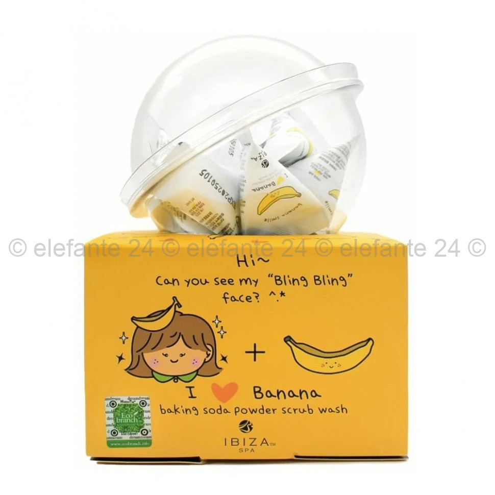 Скрабы для лица IBIZA Banana Baking Soda Powder Scrub 12х5g (125)
