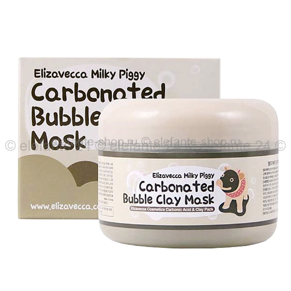 Маска пузырьковая Elizavecca Milky Piggy Carbonated Bubble Clay Mask 100g (51)